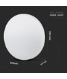 Plafonnier LED 15W - IP44, Ø20cm, rond