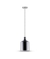 Suspension V-Tac chromée - Ø17 cm, E27