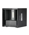 Applique murale LED 5W - IP65 extérieur, carrée, faisceau réglable, noir, source lumineuse incluse
