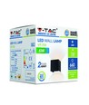 Applique murale LED 5W - IP65 extérieur, carrée, faisceau réglable, noir, source lumineuse incluse