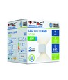 Applique murale LED 5W - IP65 extérieur, blanc, carré, angle de diffusion réglable, source lumineuse incluse