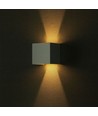 Applique murale LED 5W - IP65 extérieur, blanc, carré, angle de diffusion réglable, source lumineuse incluse