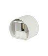 Applique murale LED 5W - IP65 extérieur, Ronde, Blanche, Angle de diffusion réglable, Source lumineuse incluse