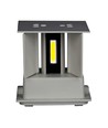 Applique murale LED 5W - IP65 extérieur, carrée, grise, angle de diffusion réglable, source lumineuse incluse