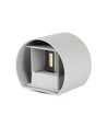 Applique murale 5W - IP65 extérieur, Ronde, angle de diffusion réglable, source lumineuse incluse, gris