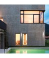 Applique murale 5W - IP65 extérieur, Ronde, angle de diffusion réglable, source lumineuse incluse, gris