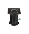 Spot encastrable V-Tac - Carré, acier inoxydable, douille GU10