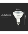 Ampoule spot LED E27 12,8W - PAR38, puce LED Samsung