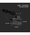 Alimentation 18W / 12V DC pour rubans LED - 1.5A, IP44 pièces humides