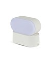 Applique murale LED 6W blanche - IP65 extérieur, Ovale, rotative à 350 degrés, source lumineuse incluse