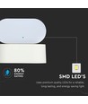 Applique murale LED 6W blanche - IP65 extérieur, Ovale, rotative à 350 degrés, source lumineuse incluse