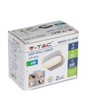 Applique murale LED 6W blanche - IP65 extérieur, Ovale, rotative à 350 degrés, source lumineuse incluse