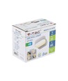 Applique murale LED 6W - IP65 extérieur, ovale, rotative à 350 degrés, noir, source lumineuse incluse