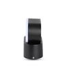 Applique murale LED 6W - IP65 extérieur, ovale, rotative à 350 degrés, noir, source lumineuse incluse