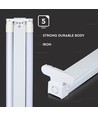 V-Tac 150 cm double luminaire LED de base - Incl. 2 pcs tubes LED 22W, IP20