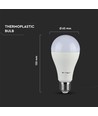 Ampoule LED E27 15W - A65, puce LED Samsung