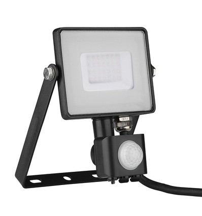 Projecteur LED 30W avec détecteur - Puce LED Samsung, lampe de travail