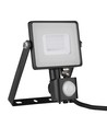 Projecteur LED 30W avec détecteur - Puce LED Samsung, lampe de travail