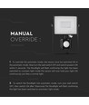 Projecteur LED 30W avec détecteur - Puce LED Samsung, lampe de travail