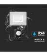 Projecteur LED 30W avec détecteur - Puce LED Samsung, lampe de travail