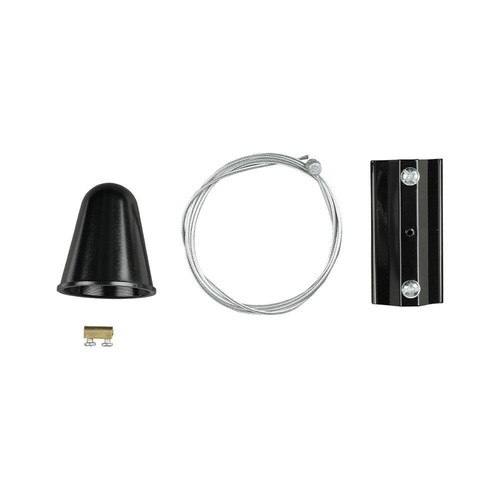 Suspension à câble V-Tac pour rails - Noir, compatible avec rails V-Tac, 3 phases