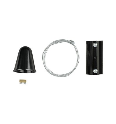 Suspension à câble V-Tac pour rails - Noir, compatible avec rails V-Tac, 3 phases