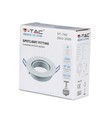 Kit Downlight MR16 ou GU10, sans source lumineuse, blanc mat, perçage : Ø7,5 cm, dimensions : Ø9,1 cm