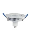 Kit Downlight MR16 ou GU10, sans source lumineuse, blanc mat, perçage : Ø7,5 cm, dimensions : Ø9,1 cm