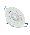 Kit Downlight MR16 ou GU10, sans source lumineuse, blanc mat, perçage : Ø7,5 cm, dimensions : Ø9,1 cm