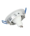 Kit Downlight MR16 ou GU10, sans source lumineuse, blanc mat, perçage : Ø7,5 cm, dimensions : Ø9,1 cm
