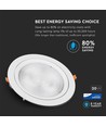 Spot LED 20W Ø17cm - Encastrement : Ø14,5 cm, Dimensions : Ø17 cm, 3 cm de haut, Puce LED Samsung