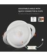 Spot LED 30W Ø22,5cm - Découpe : Ø19,5 cm, Dimensions : Ø22,5 cm, 3 cm de haut, Samsung LED chip