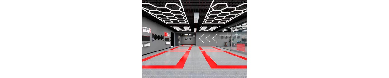 Lumières LED Hexagonales